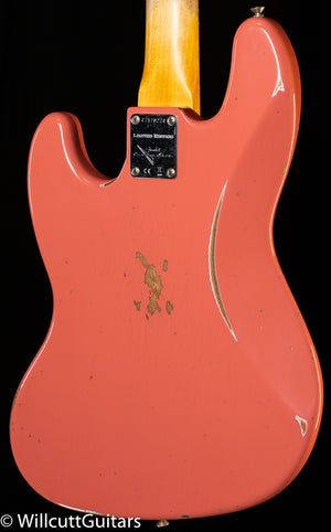 Fender Custom Shop 1960 Jazz Bass Relic Super Faded Aged Tahitian Coral (274)