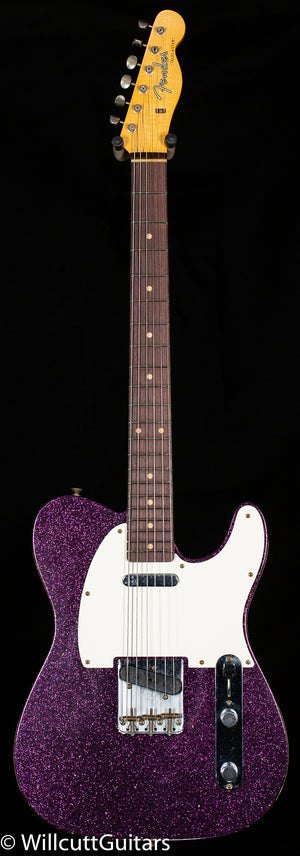 Fender Custom Shop LTD 1960 Telecaster Journeyman Relic Aged Magenta Sparkle (707)