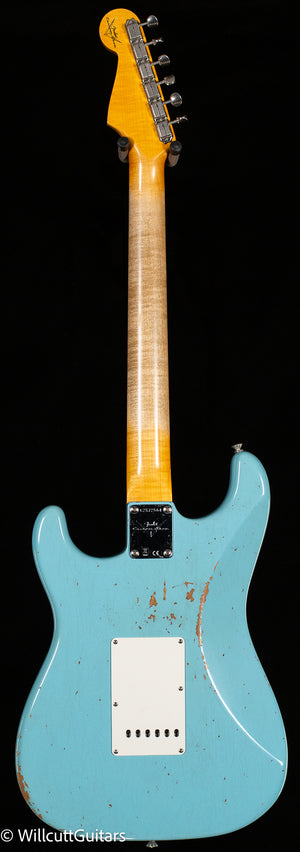 Fender Custom Shop Late 1962 Strat Relic/ Closet Classic Faded Aged Daphne Blue (564)