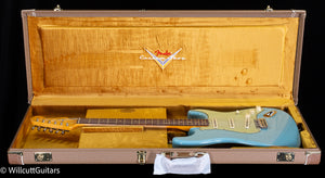 Fender Custom Shop Late 1962 Strat Relic/ Closet Classic Faded Aged Daphne Blue (564)
