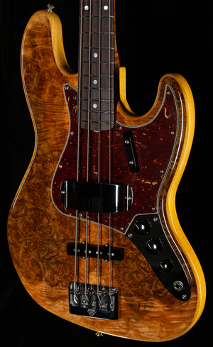 Fender Custom Shop BArtisan Maple Burl Jazz Bass Aged Natural (988)