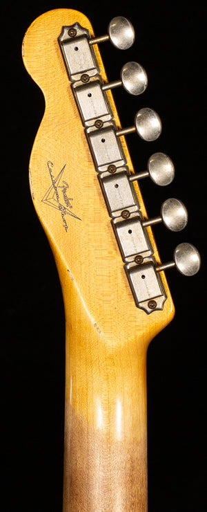 Fender Custom Shop 1960 Telecaster Custom Heavy Relic Super Faded Aged Chocolate 3-Tone Sunburst (096)