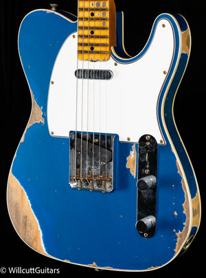 Fender Custom Shop 1965 Telecaster Custom Heavy Relic Faded Aged Lake Placid Blue (177)