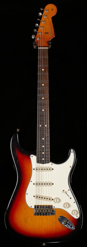 Fender Custom Shop 1963 Stratocaster Masterbuilt Dale Wilson Journeyman Relic 3-Tone Sunburst Brazilian (657)