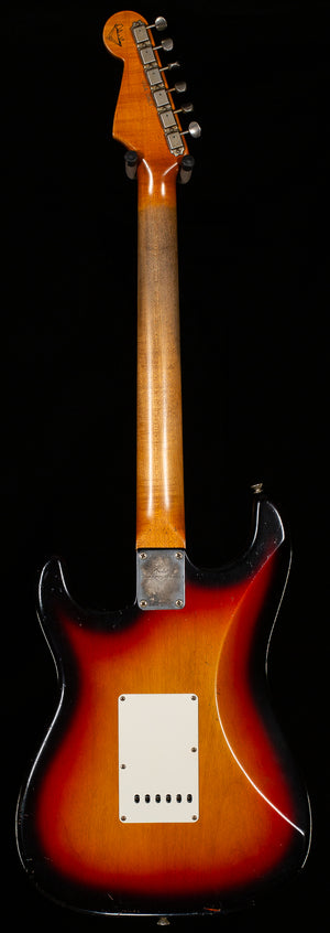 Fender Custom Shop 1963 Stratocaster Masterbuilt Dale Wilson Journeyman Relic 3-Tone Sunburst Brazilian (657)
