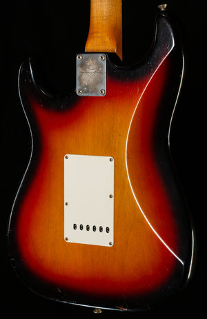 Fender Custom Shop 1963 Stratocaster Masterbuilt Dale Wilson Journeyman Relic 3-Tone Sunburst Brazilian (657)