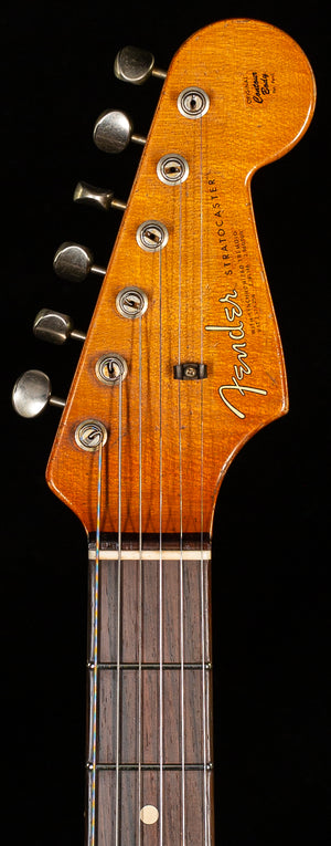 Fender Custom Shop 1963 Stratocaster Masterbuilt Dale Wilson Journeyman Relic 3-Tone Sunburst Brazilian (657)