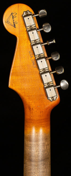 Fender Custom Shop 1963 Stratocaster Masterbuilt Dale Wilson Journeyman Relic 3-Tone Sunburst Brazilian (657)