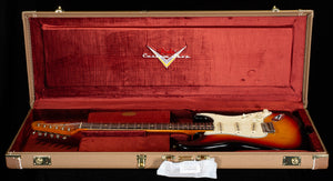 Fender Custom Shop 1963 Stratocaster Masterbuilt Dale Wilson Journeyman Relic 3-Tone Sunburst Brazilian (657)