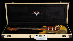 Fender Custom Shop Masterbuilt Dennis Galuszka 1961 Stratocaster Heavy Relic Desert Sand over Green over Black (031)