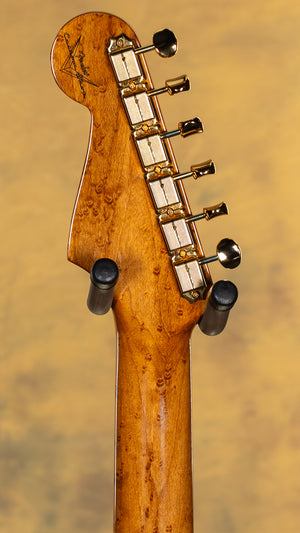 2024 Fender Custom Shop Artisan Maple Burl Strat Aged Natural