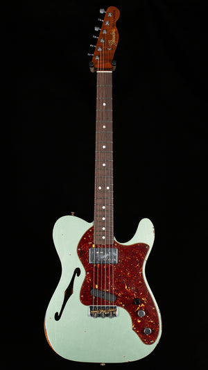Fender Custom Shop LTD 1972 Telecaster Custom Thinline Relic Faded Sage Green Metallic (164)