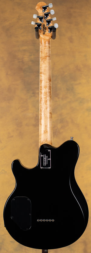 2003 Ernie Ball Music Man Axis Super Sport HH Hardtail Black Cherry Burst