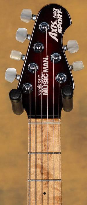 2003 Ernie Ball Music Man Axis Super Sport HH Hardtail Black Cherry Burst