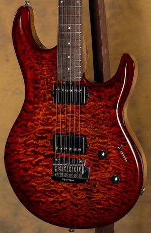 2018 Ernie Ball Music Man BFR Luke III HH Hazel Burst Quilt