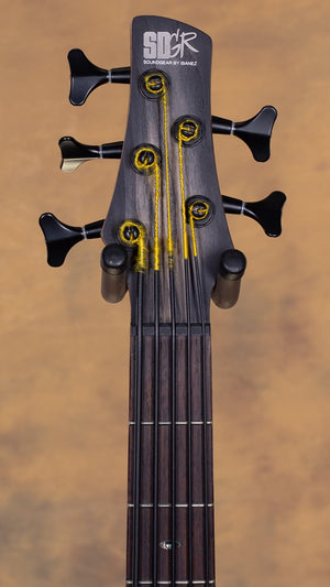 2021 Ibanez SR605E 5 String Bass Black Stained burst
