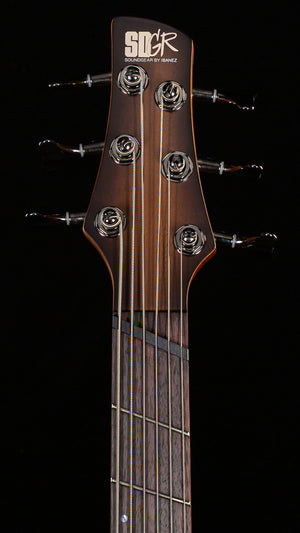 Ibanez Bass Workshop SRC6MS 6-string Multi-Scale Bass Black Stained Burst Low Gloss (609)