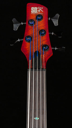 Ibanez SR Bass Workshop SRD905F Fretless 5-string Bass Brown Topaz Burst Low Gloss (091)