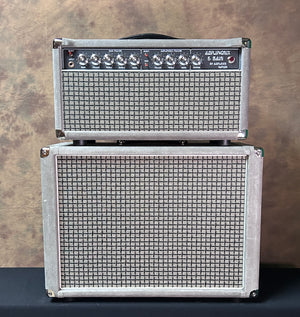 Amplified Nation Ampliphonix and Gain Head and 1x12 Cab Silver Suede