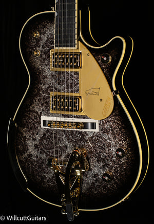 Gretsch G6134TG Limited Edition Paisley Penguin with String-Thru Bigsby Black Paisley (328)