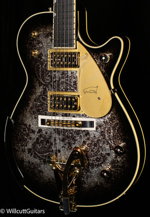Gretsch G6134TG Limited Edition Paisley Penguin with String-Thru Bigsby Black Paisley (363)