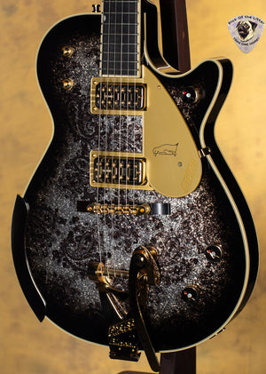 2023 Gretsch G6134TG Limited Edition Paisley Penguin with String-Thru Bigsby Black Paisley