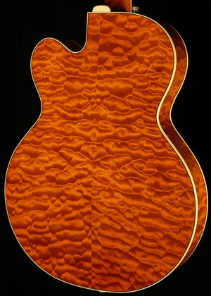 Gretsch G6120TGQM-56 Limited Edition Quilt Classic Chet Atkins Hollow Body with Bigsby Roundup Orange Stain Lacquer (084)