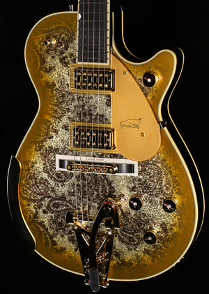 Gretsch G6134TG Limited Edition Paisley Penguin with String-Thru Bigsby Gold Paisley (208)