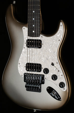 Fender Custom Shop Masterbuilt Kyle McMillin Floyd Rose Stratocaster NOS Trans Black Burst on Inca Silver (249)