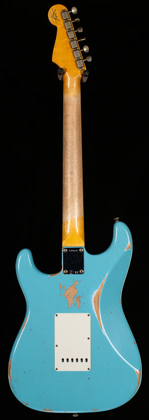 Fender Custom Shop Limited Edition 1964 L-Series Stratocaster Heavy Relic Aged Daphne Blue (629)