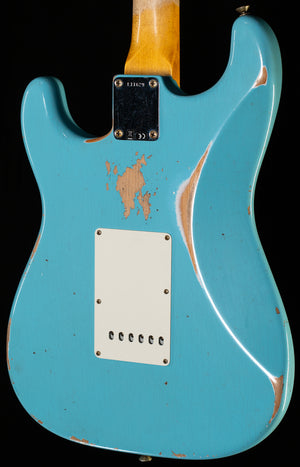 Fender Custom Shop Limited Edition 1964 L-Series Stratocaster Heavy Relic Aged Daphne Blue (629)
