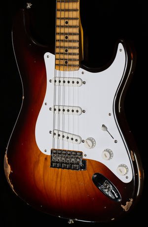 Fender Custom Shop Limited Edition 70th Anniversary Fat '54 Strat Relic/Closet Classic Hardware Chocolate 2-Color Sunburst (191)
