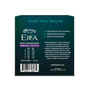 Martin Era Premium Treated Strings Custom Light