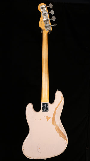 Fender Flea Jazz Bass Rosewood Fingerboard Road Worn Shell Pink Bass Guitar (530)