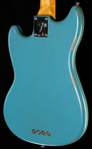 Fender JMJ Road Worn Mustang Bass Rosewood Fingerboard Faded Daphne Blue (404)