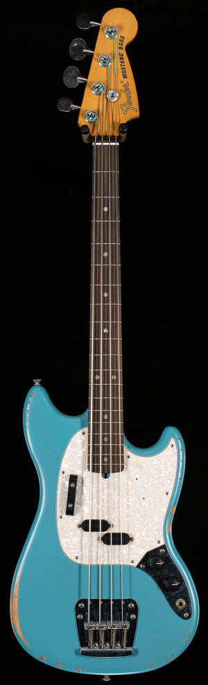 Fender JMJ Road Worn Mustang Bass Rosewood Fingerboard Faded Daphne Blue (424)