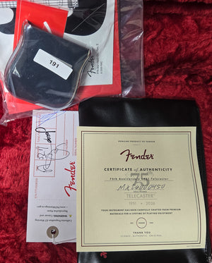 Fender 75th Anniversary Vintera Road Worn 1951 Telecaster Maple Fingerboard Butterscotch Blonde (450)