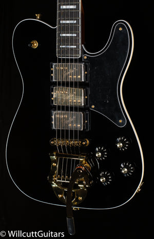 Fender Parallel Universe Volume II Troublemaker Tele Deluxe with Bigsby, Ebony Fingerboard, Black (215)