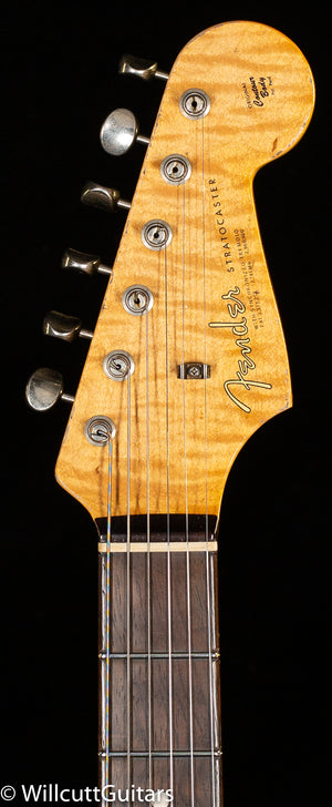 Fender Custom Shop TRUE '62 STRAT JRN MBDG '59 C BLK BRAZ (029)