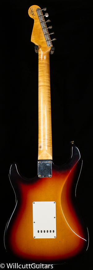 Fender Custom Shop Willcutt True '62 Stratocaster Journeyman Relic 3-Tone Sunburst 60s Oval C (900)