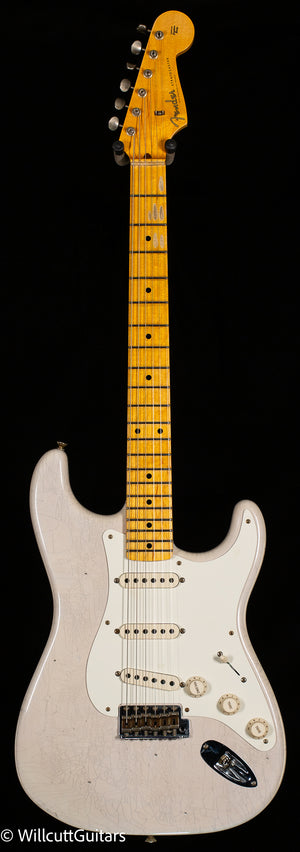 Fender Custom Shop Willcutt True '57 Stratocaster Journeyman Relic White Blonde 65 C (823)