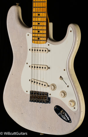 Fender Custom Shop Willcutt True '57 Stratocaster Journeyman Relic White Blonde 65 C (823)