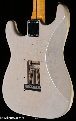 Fender Custom Shop Willcutt True '57 Stratocaster Journeyman Relic White Blonde 65 C (823)