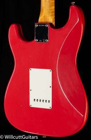 Fender Custom Shop Willcutt True '62 Stratocaster Journeyman Relic Fiesta Red 60s Oval C (896)