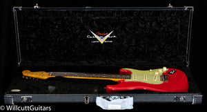 Fender Custom Shop Willcutt True '62 Stratocaster Journeyman Relic Fiesta Red 60s Oval C (896)