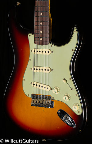 Fender Custom Shop Willcutt True '62 Stratocaster Journeyman Relic 3-Tone Sunburst Large C (970)