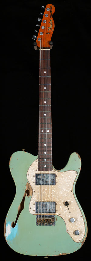 Fender Custom Shop Masterbuilt Levi Perry '67 Thinline CuNife Telecaster Heavy Relic Daphne Blue (872)
