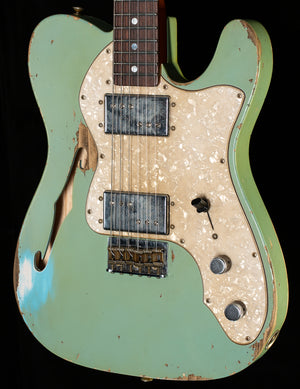 Fender Custom Shop Masterbuilt Levi Perry '67 Thinline CuNife Telecaster Heavy Relic Daphne Blue (872)
