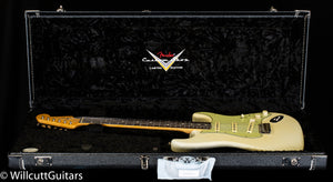 Fender Custom Shop True '62 Stratocaster Journeyman Relic Masterbuilt Dennis Galuszka 'Olympic White Brazilian Fingerboard (025)
