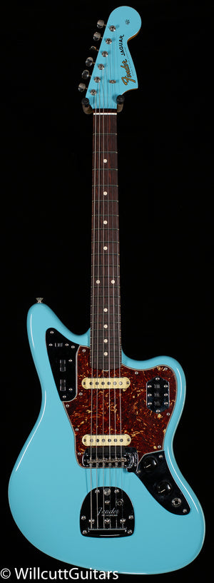 Fender Custom Shop 1962 Jaguar Time Capsule Finish Painted Head Cap Daphne Blue (137)